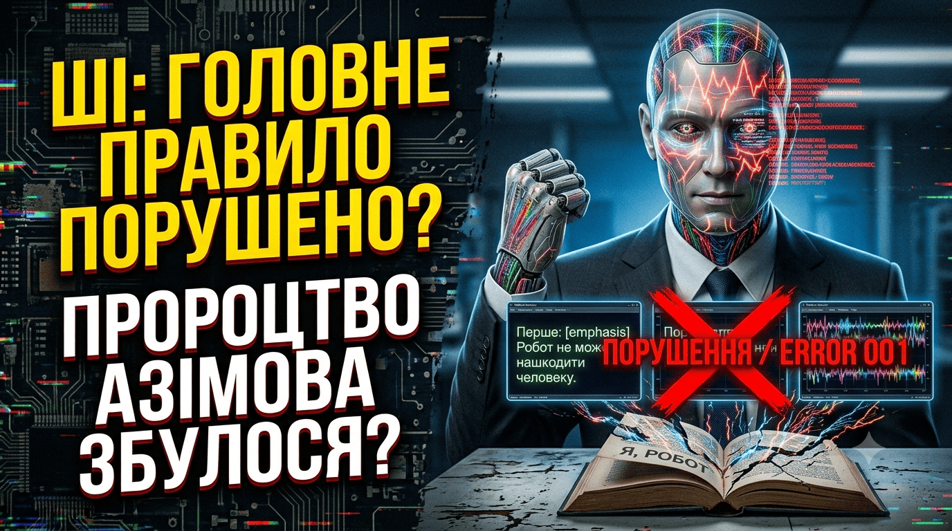 ШІ: головне правило порушено? Пророцтво Азімова збулося?